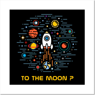 To the moon ? Posters and Art